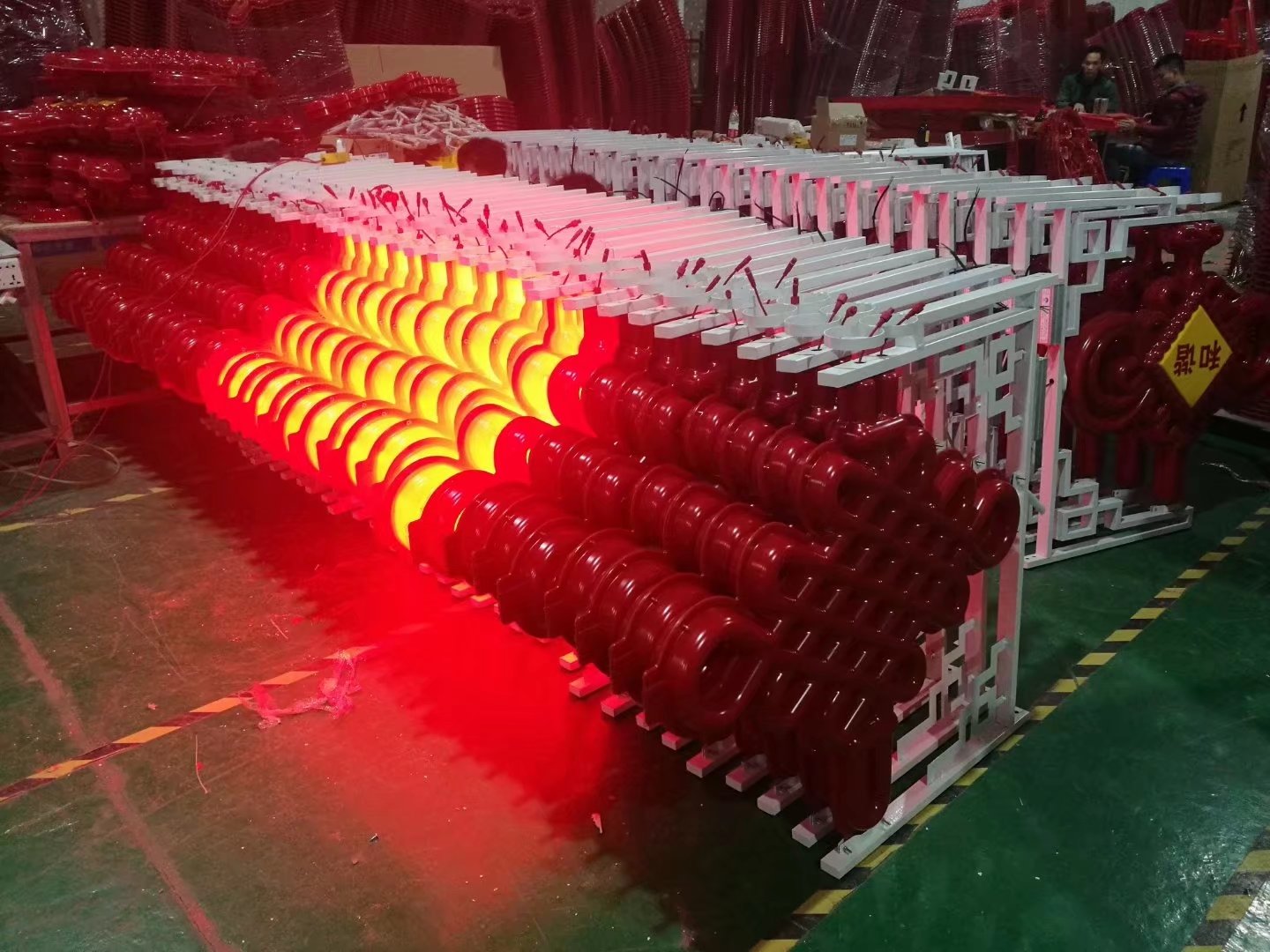 led扇形中国结厂家